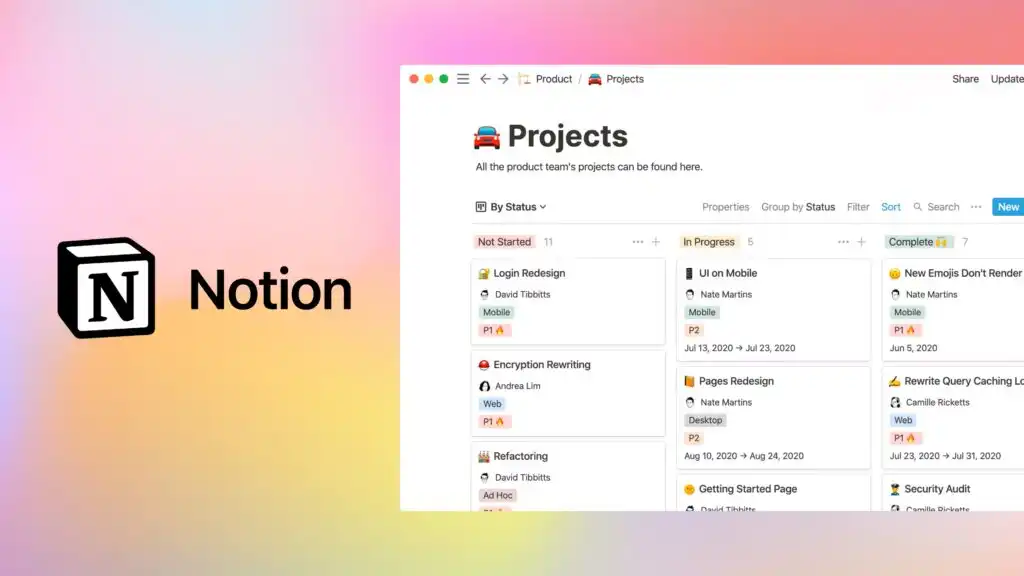 Notion: Unique tool for lists and simple task