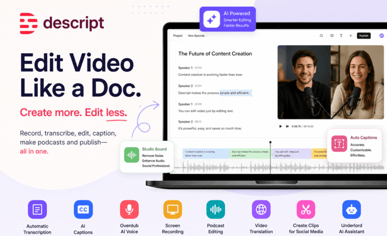 How Descript AI Makes Video Editing Easier for Beginners and Professionals