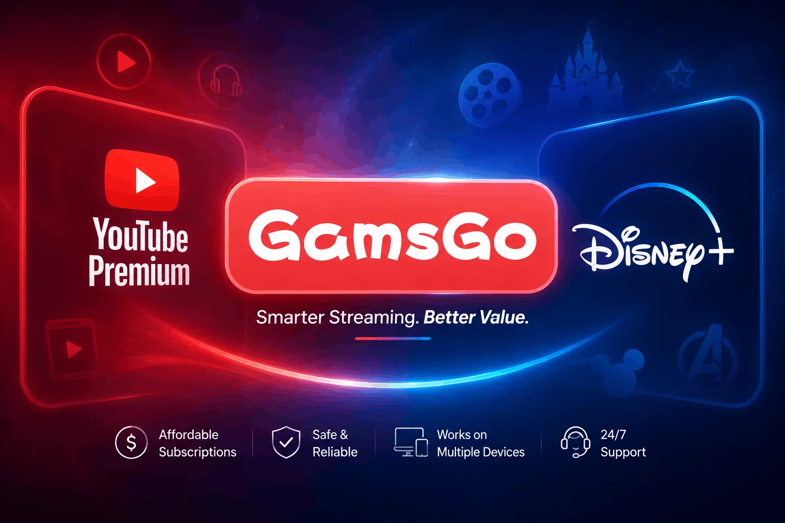 GamsGo’s Smarter Streaming Guide: Making the Most of YouTube Premium While Rediscovering Disney+